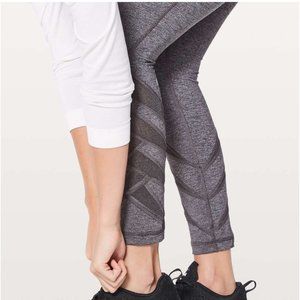 Lululemon Motionful 7/8 Tight 25" Heathered Black 8